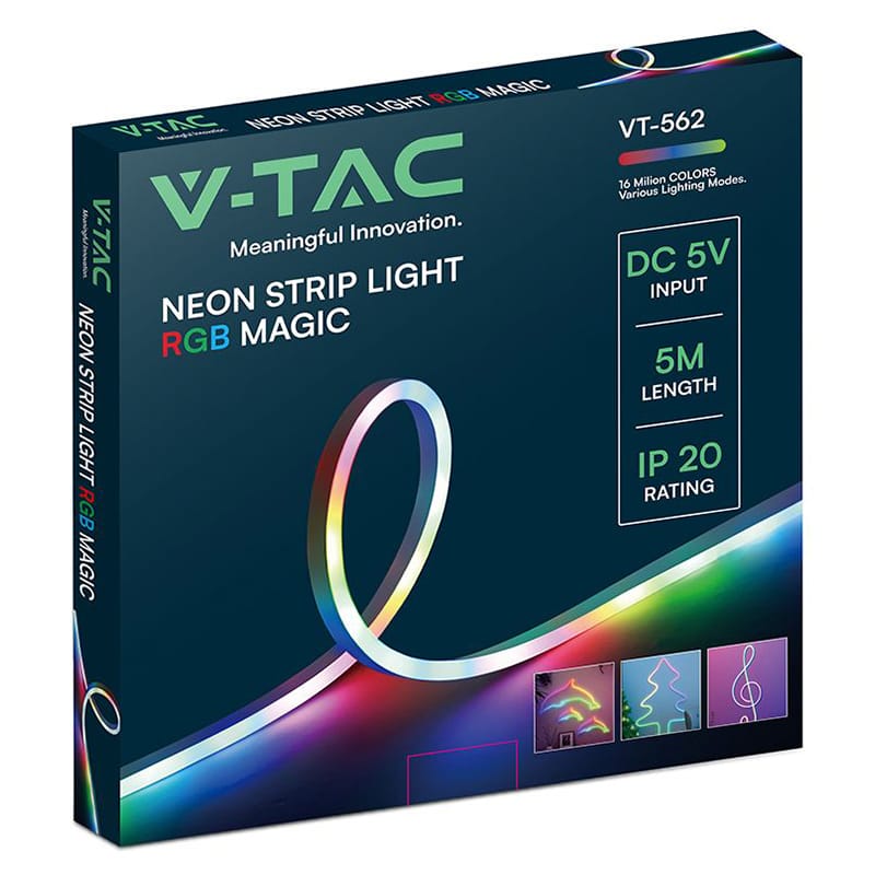 V-Tac KIT BANDA LED NEONFLEX MAGIC RGB 5M