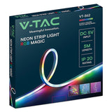 V-Tac KIT BANDA LED NEONFLEX MAGIC RGB 5M