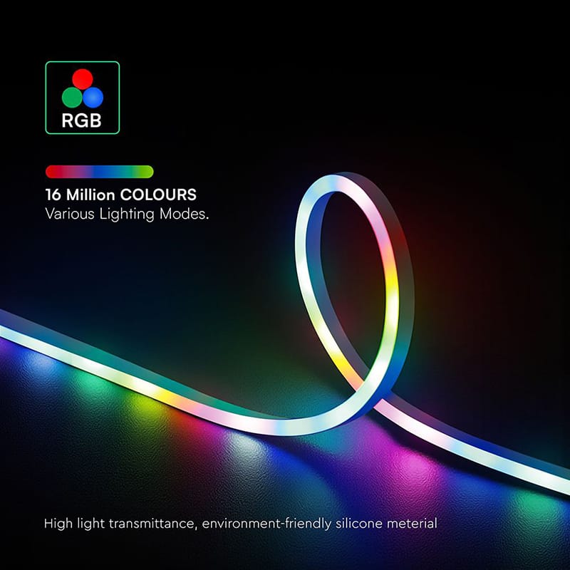V-Tac KIT BANDA LED NEONFLEX MAGIC RGB 5M