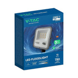 V-Tac Reflector LED REFLECTOR LED SMD 10W 3IN1 IP65 CIP CREE- NEGRU/GRI