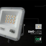 V-Tac Reflector LED REFLECTOR LED SMD 10W 3IN1 IP65 CIP CREE- NEGRU/GRI
