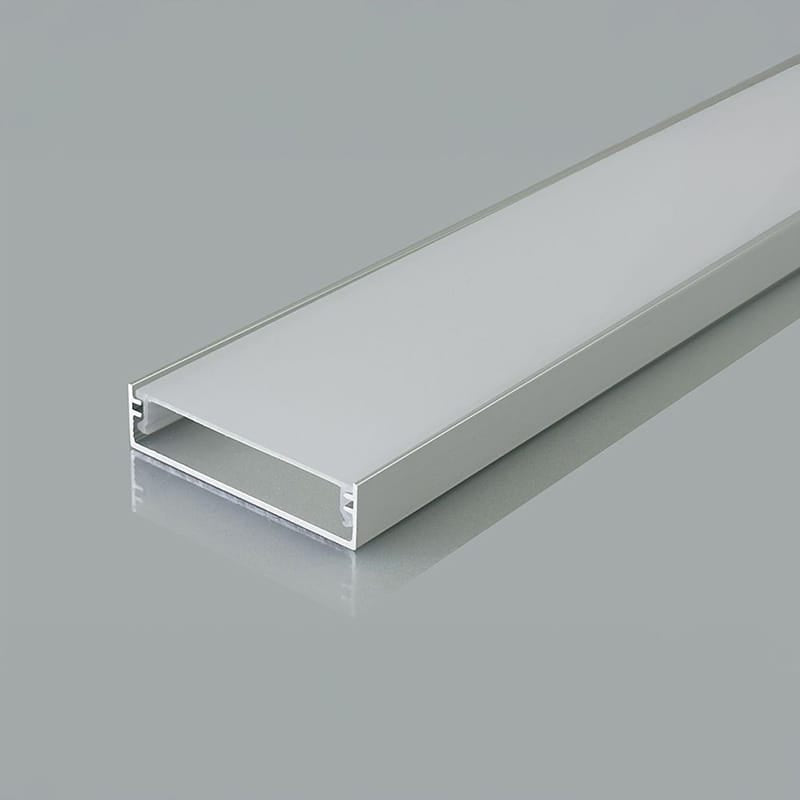 V-Tac Accesorii lumini scena Profil Aluminiu V-Tac SKU-24100 | Banda LED, 2m, 40x10mm, Argintiu