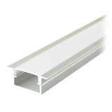 V-Tac Accesorii lumini scena Profil Aluminiu V-Tac SKU-24106 | Banda LED, 2m, 17x10mm, Argintiu