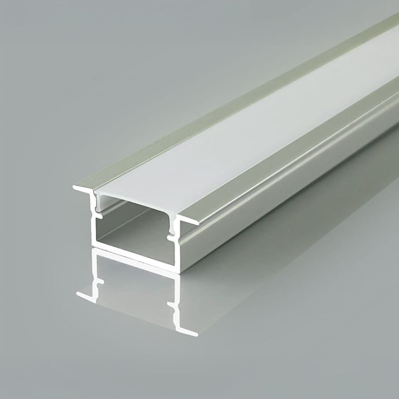 V-Tac Accesorii lumini scena Profil Aluminiu V-Tac SKU-24106 | Banda LED, 2m, 17x10mm, Argintiu