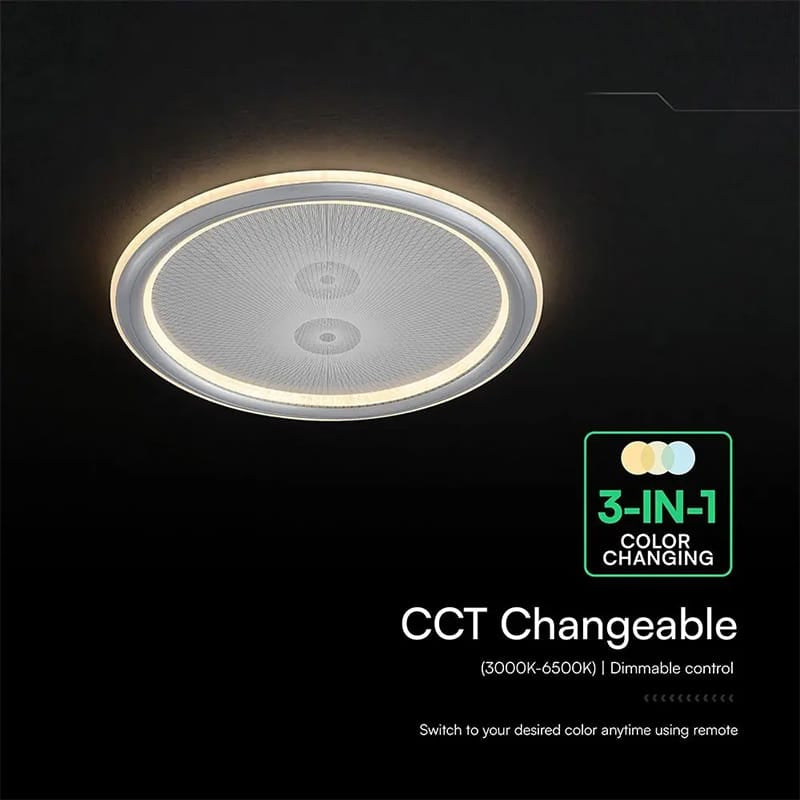 V-Tac Plafoniera LED Plafoniera LED V-Tac SKU-24182 | 50W, 3in1 Dimabila, 4000lm, Telecomanda