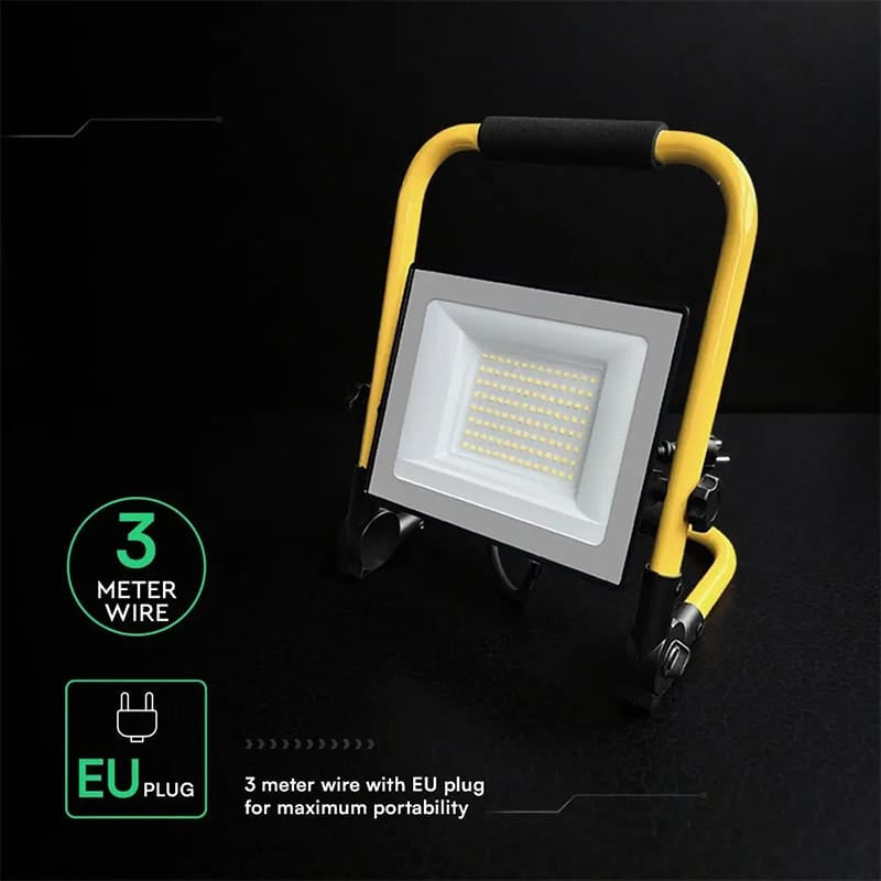 V-Tac Reflector LED Reflector LED V-Tac SKU-242186 | 50W, 4000K, Stand, Cablu 3m, Cip CREE