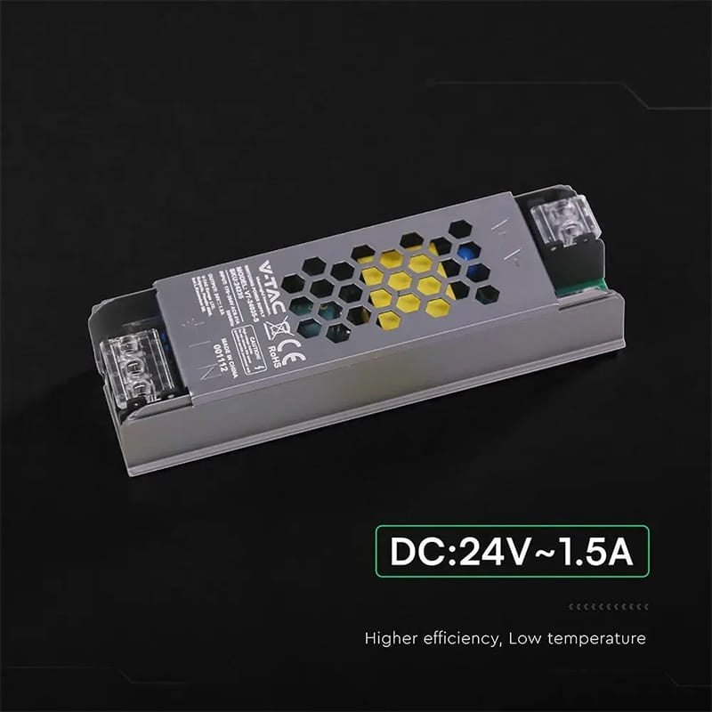 V-Tac Sursa alimentare Sursa Alimentare V-Tac SKU-24235 | Slim, 24V, 36W, 1.5A, IP20