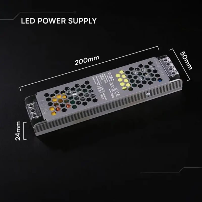 V-Tac Sursa alimentare Sursa Alimentare V-Tac SKU-24257 | Slim, 12V, 120W, 10A, IP20