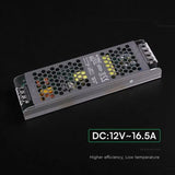 V-Tac Sursa alimentare Sursa Alimentare V-Tac SKU-24259 | Slim 12V, 200W, 16.5A, IP20