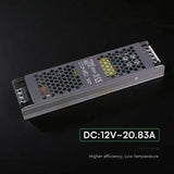 V-Tac Sursa alimentare Sursa Alimentare V-Tac SKU-24260 | Slim, 12V, 250W, 20.83A, IP20
