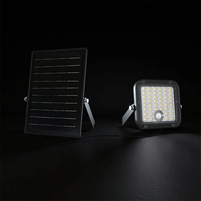 V-Tac Proiector LED Proiector LED Solar V-Tac SKU-24277 | 30W, 4800lm, IP65, 3in1, Alb Rece/Neutru