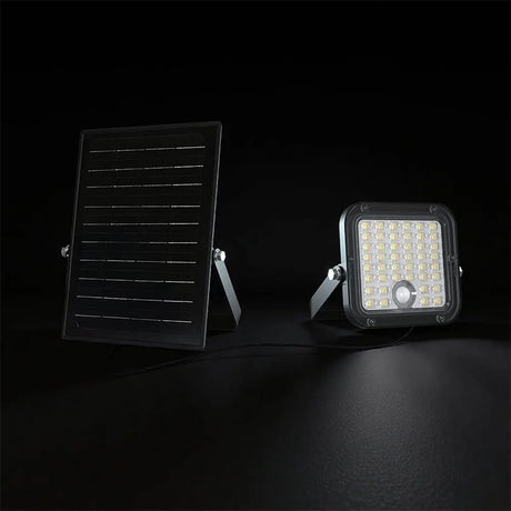 V-Tac Proiector LED Proiector LED Solar V-Tac SKU-24277 | 30W, 4800lm, IP65, 3in1, Alb Rece/Neutru
