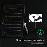 V-Tac Proiector LED Proiector LED Solar V-Tac SKU-24277 | 30W, 4800lm, IP65, 3in1, Alb Rece/Neutru