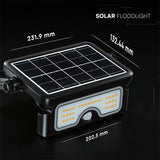 V-Tac Proiector LED Proiector LED V-Tac SKU-24341 | Solar, 7W, 3in1, Negru