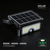 V-Tac Proiector LED Proiector LED V-Tac SKU-24341 | Solar, 7W, 3in1, Negru
