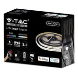 V-Tac Banda LED Kit Banda LED Smart V-Tac SKU-2628 | RGB+WW+DW+CW, SMD5050, 54LED/m, 12V, IP65, 5m