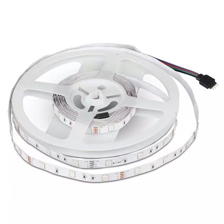 V-Tac Banda LED Kit Banda LED V-Tac SKU-2630 | SMD5050, RGB, 30LED/m, IP20, 10m