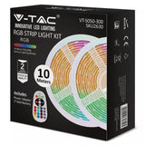 V-Tac Banda LED Kit Banda LED V-Tac SKU-2630 | SMD5050, RGB, 30LED/m, IP20, 10m