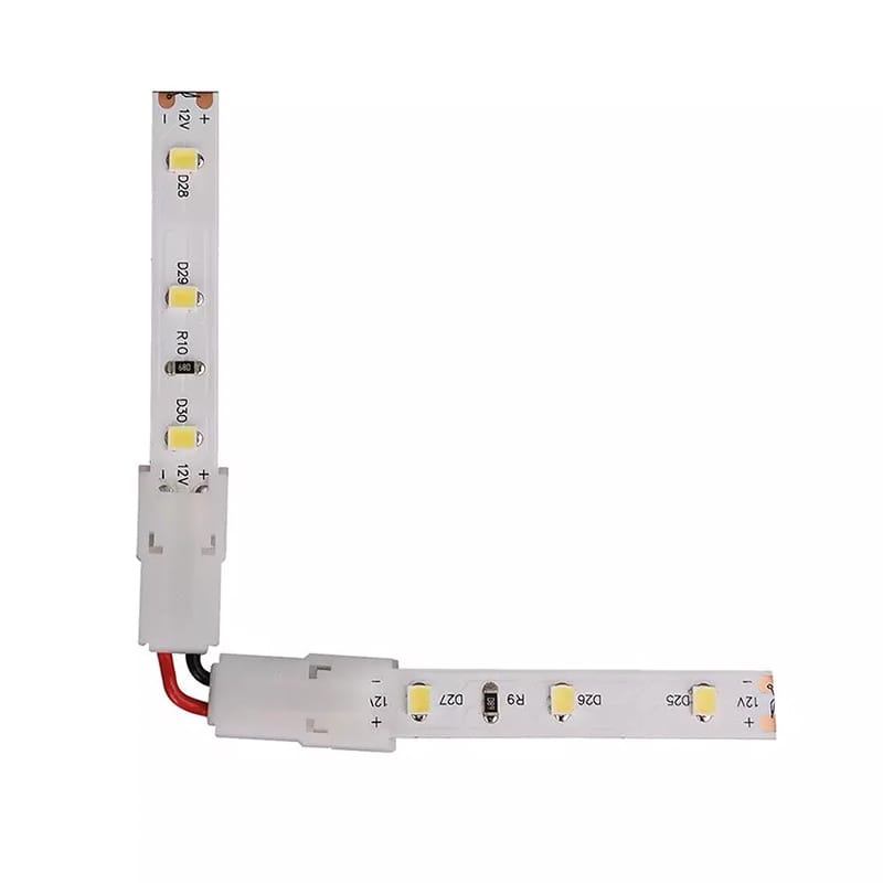 V-Tac Conector Conector Banda LED V-Tac SKU-2658 | 8mm, Forma L