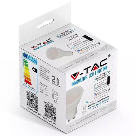 V-Tac BEC SPOT LED SMART GU10 5W RGB + ALB CALD + ALB RECE