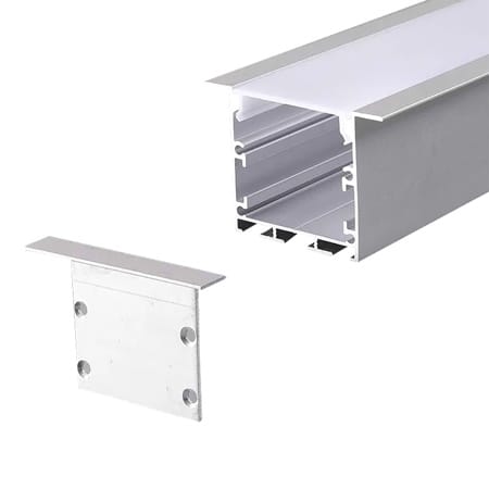 V-Tac Accesorii lumini scena Profil Aluminiu V-Tac SKU-2871 | Banda LED, 2m, 50x35mm, Alb