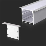 V-Tac Accesorii lumini scena Profil Aluminiu V-Tac SKU-2871 | Banda LED, 2m, 50x35mm, Alb