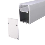V-Tac Accesorii lumini scena Profil Aluminiu LED V-Tac SKU-2872 | 2m, 50x75mm, Dispersor Alb