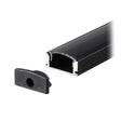V-Tac Accesorii lumini scena Profil Aluminiu V-Tac SKU-2873 | Banda LED, 2M, 17.4x7mm, Negru