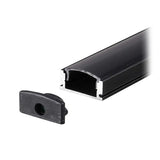 V-Tac Accesorii lumini scena Profil Aluminiu V-Tac SKU-2873 | Banda LED, 2M, 17.4x7mm, Negru