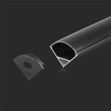 V-Tac PROFIL ALUMINIU PENTRU BANDA LED 2M 15.8MM X 15.8.MM - NEGRU