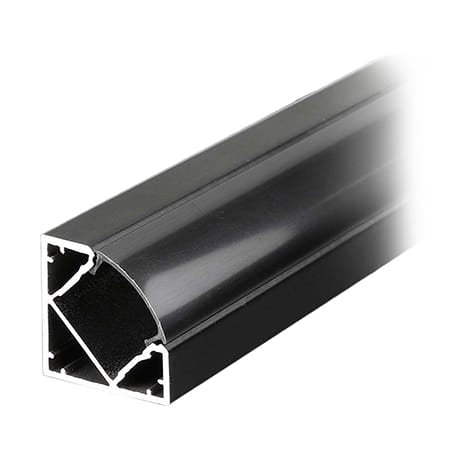 V-Tac PROFIL ALUMINIU PENTRU BANDA LED 2M 19MM X 19MM - NEGRU