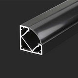 V-Tac PROFIL ALUMINIU PENTRU BANDA LED 2M 19MM X 19MM - NEGRU