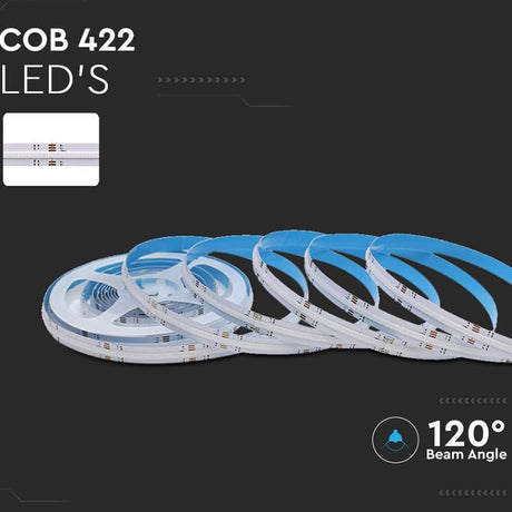 V-Tac BANDA LED COB 24V RGB IP20 5M