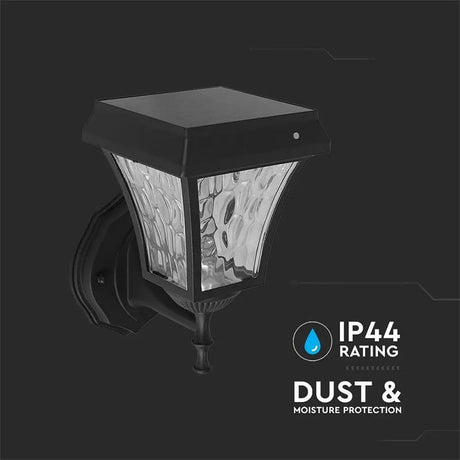 V-Tac Corp de iluminat LED solar exterior V-TAC 2W IP65, 110 lm, 3 temperaturi de culoare, negru mat