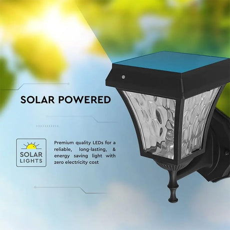 V-Tac Corp de iluminat LED solar exterior V-TAC 2W IP65, 110 lm, 3 temperaturi de culoare, negru mat