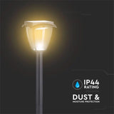 V-Tac Corp Iluminat Solar LED V-TAC 2W, IP65, 110lm, Alb Cald/Rece 3000K/6000K, Negru Mat, Exterior
