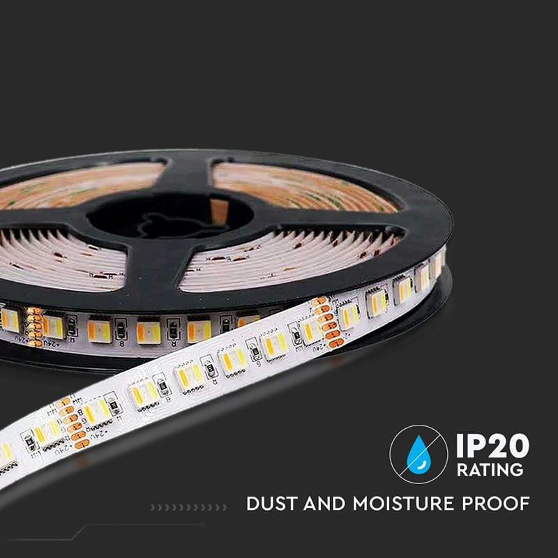 V-Tac Bandă LED V-Tac 24V SMD5050 24W/m 120 LED/m 3in1+RGB IP65 5m 1680 lm/m 120° CRI>80