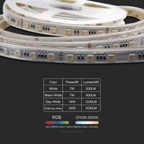 V-Tac Bandă LED V-Tac 24V SMD5050 60 LED/m RGB+Alb 3în1 IP65, 5 m, 24 W/m, 1680 lm/m, CRI>80