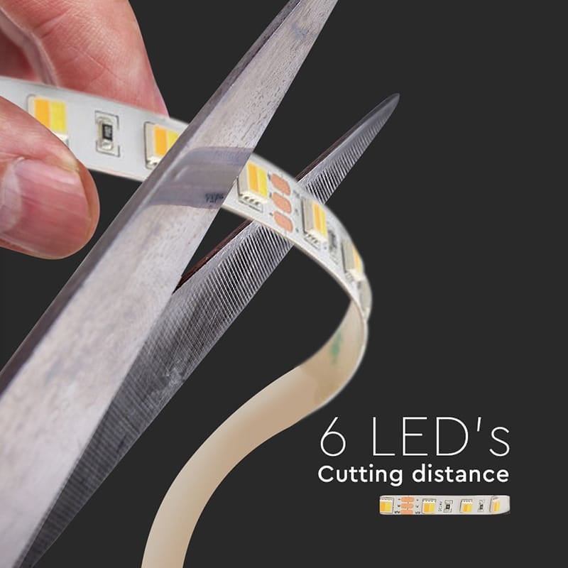 V-Tac Banda LED Banda LED V-Tac SKU-2898 | 24V, SMD5050, 120LED/m, 3in1, IP20, 5m