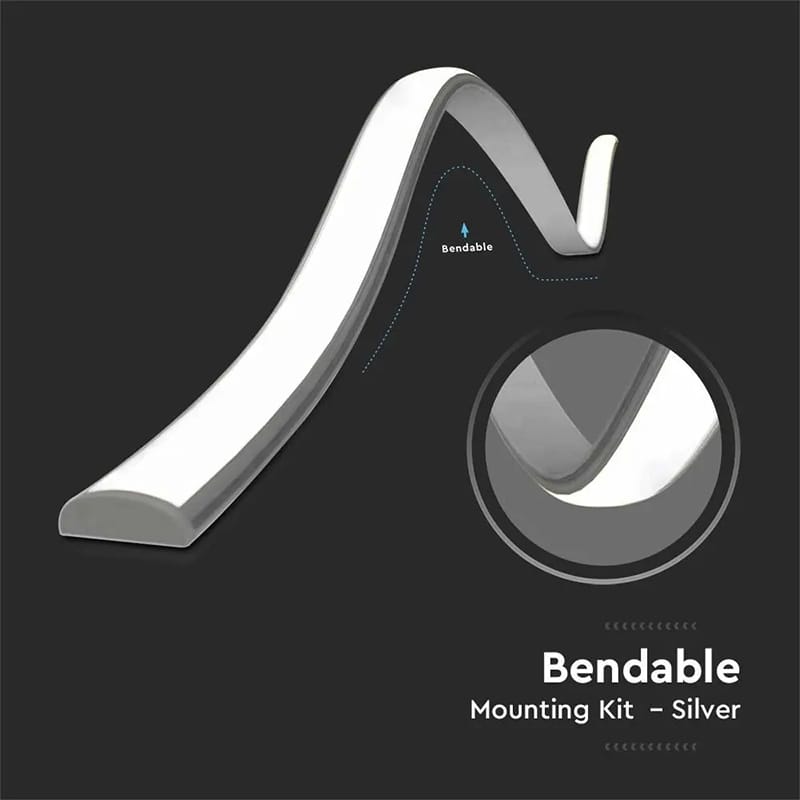 V-Tac Banda LED Profil Aluminiu V-Tac SKU-2909 | Banda LED, Flexibil, 2m, 18x6mm
