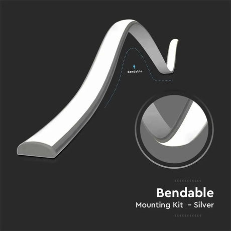 V-Tac Banda LED Profil Aluminiu V-Tac SKU-2909 | Banda LED, Flexibil, 2m, 18x6mm