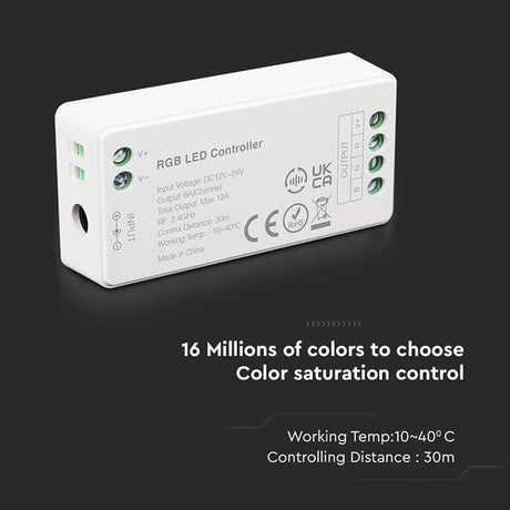 V-Tac Controller remote Controller Banda LED RGB V-Tac SKU-2912 | Wi-Fi, Smart Control