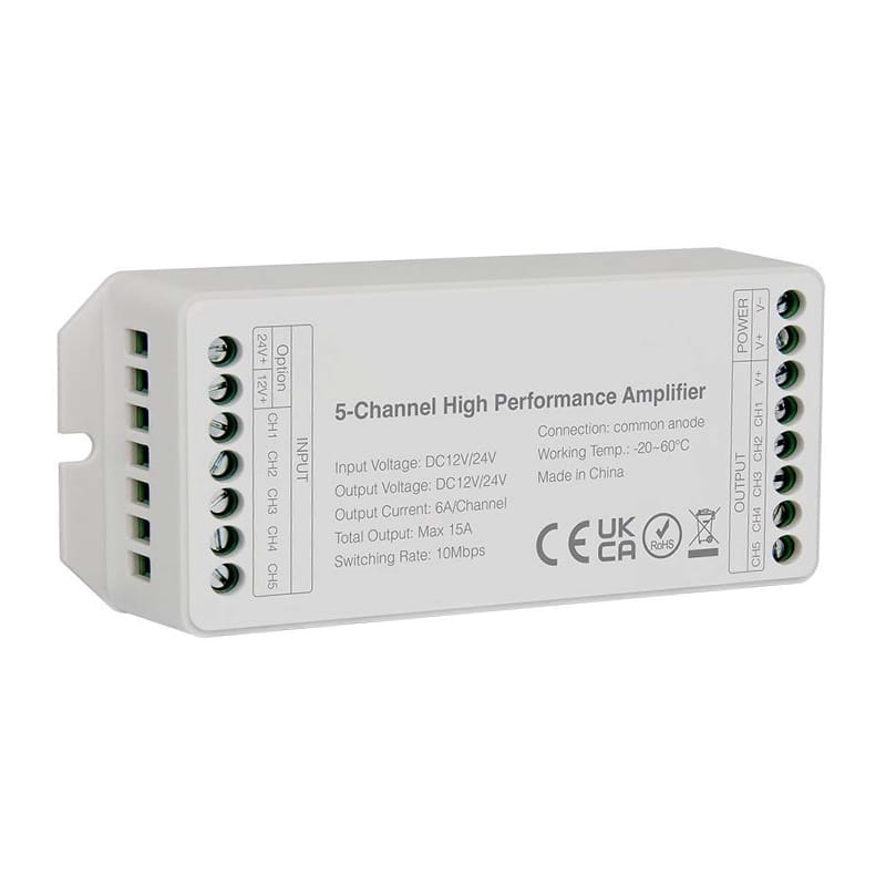 V-Tac Banda LED Amplificator Banda LED V-Tac SKU-2914 | 5 Canale, 15A