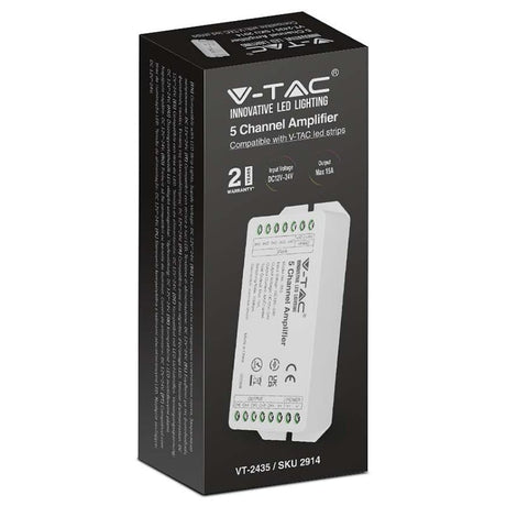 V-Tac Banda LED Amplificator Banda LED V-Tac SKU-2914 | 5 Canale, 15A