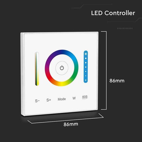 V-Tac Controller remote Controller Banda LED V-Tac SKU-2915 | 3in1, Touch, Alb