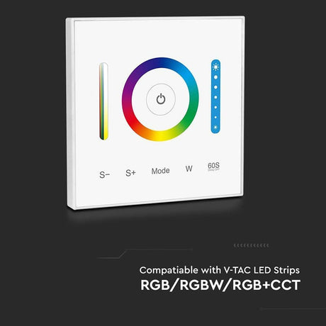 V-Tac Controller remote Controller Banda LED V-Tac SKU-2915 | 3in1, Touch, Alb