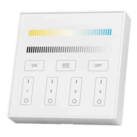 V-Tac Controller remote Controller Banda LED V-Tac SKU-2916 | 4 Zone, Wi-Fi, Alb