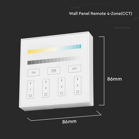 V-Tac Controller remote Controller Banda LED V-Tac SKU-2916 | 4 Zone, Wi-Fi, Alb