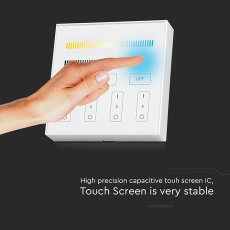 V-Tac Controller remote Controller Banda LED V-Tac SKU-2916 | 4 Zone, Wi-Fi, Alb