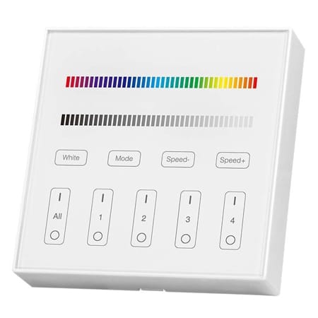 V-Tac Controller remote Controller Banda LED V-Tac SKU-2917 | RGB + Alb, 4 Zone, Wi-Fi, Alb